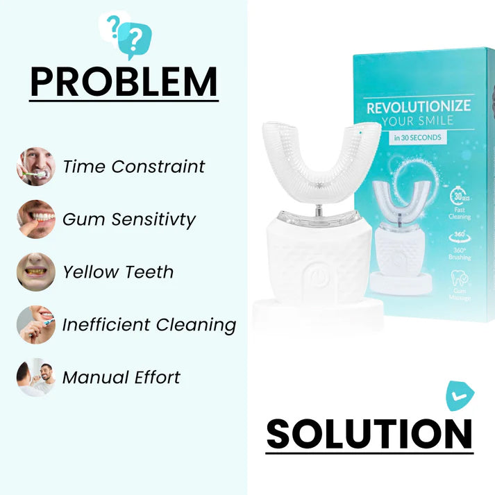 🔥50% off for a limited time🎁U-shaped electric toothbrush