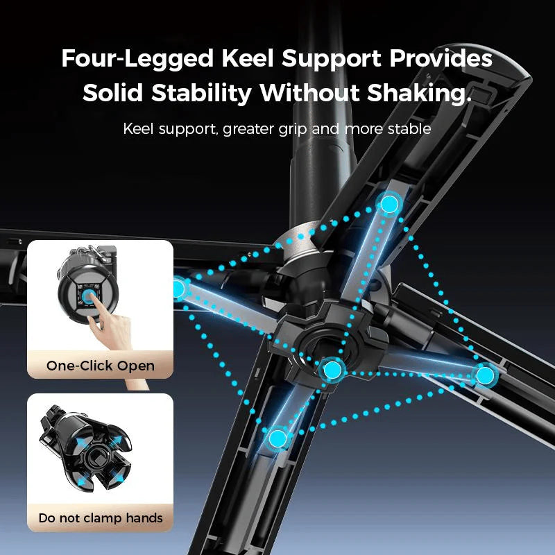 🔥Hot Sale(💥50%OFF)🔥4-in-1 Multifunctional 360° Rotation Magnetic Selfie Stick
