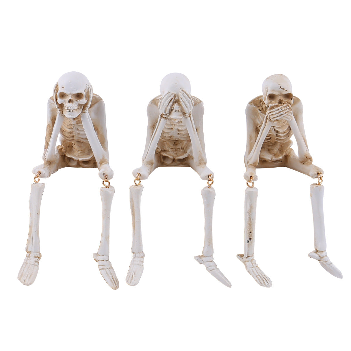 🔥Hot sale☠️Halloween Resin Skull Figurines