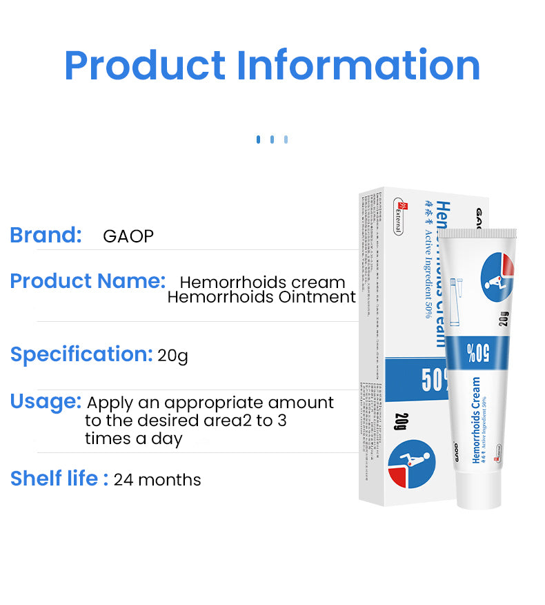Hemorrhoid cream