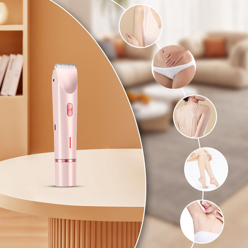 ¾Dual-Head EpilatorIPX7 Waterproof - Hair Removal & Trimming | 21-Day Silky Skin Cordless Design | Hypoallergenic |