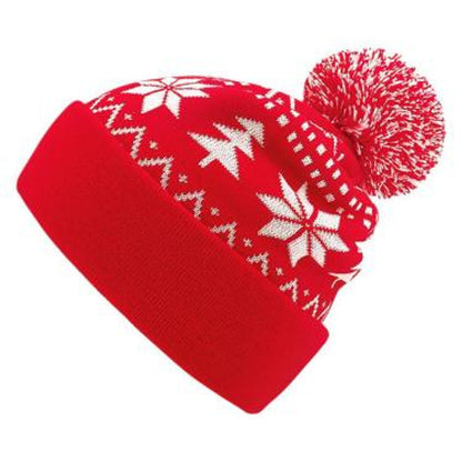 Christmas Winter Hat Limited-time flash sale – Unisex Knitted Jacquard Beanie with Wool Ball