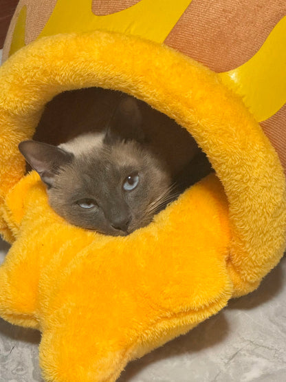 🍯【Honey Jar Pet Bed】Plush High Borders for Ultimate Warmth - A Sweet Sanctuary for Your Furry Friend