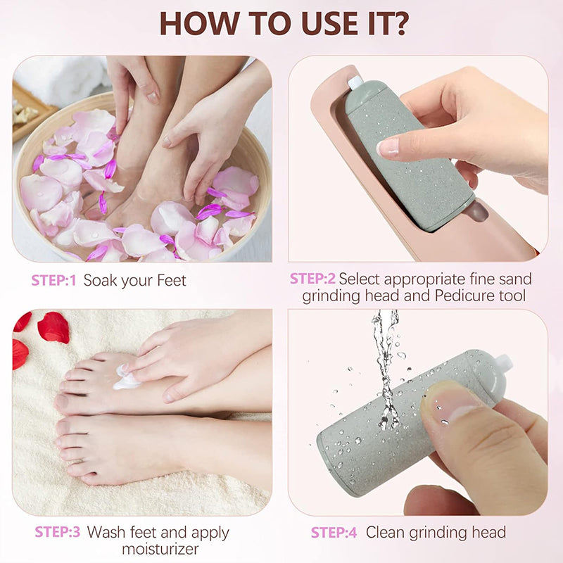 🔥Limited Time Sale - Get 30% Off🔥 Electric Feet Callus Remover 💖[+ FREE Head! 🎁]
