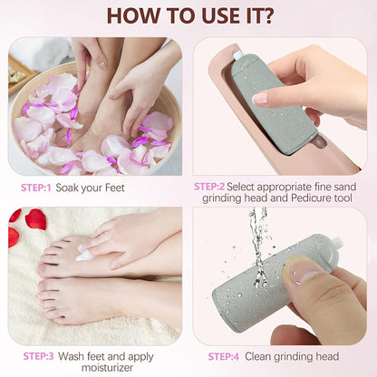 🔥Limited Time Sale - Get 30% Off🔥 Electric Feet Callus Remover 💖[+ FREE Head! 🎁]