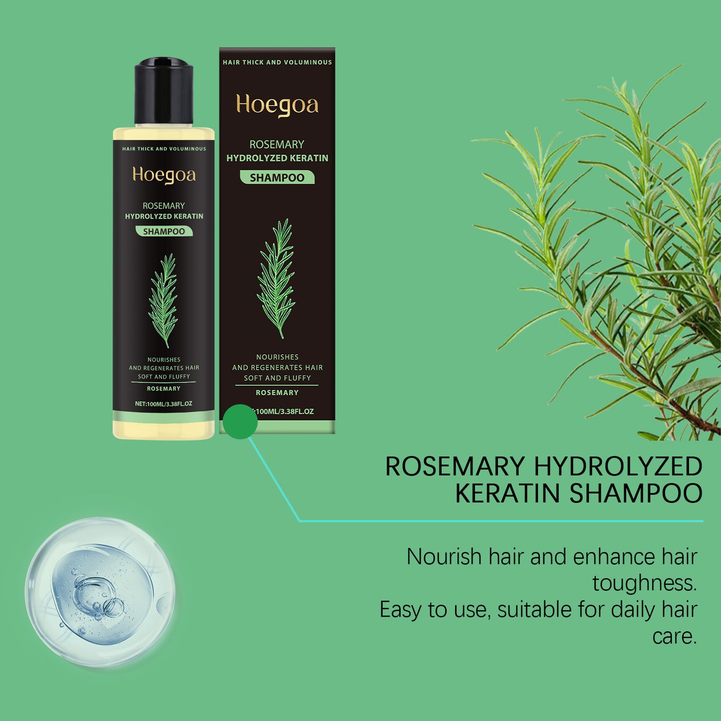 ✨Rosemary Thickening Shampoo🌿Infuse your hair with soul✨💇‍♀️