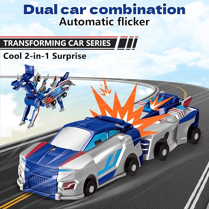⚡Get it now and start the adventure🔥Transforming Dinosaur Car Toy