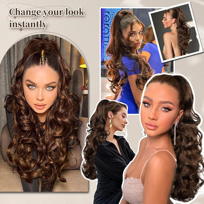 ✨ Now 40% OFF⚡Clip-in Big Wavy Ponytail Extension