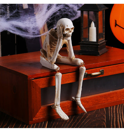 🔥Hot sale☠️Halloween Resin Skull Figurines