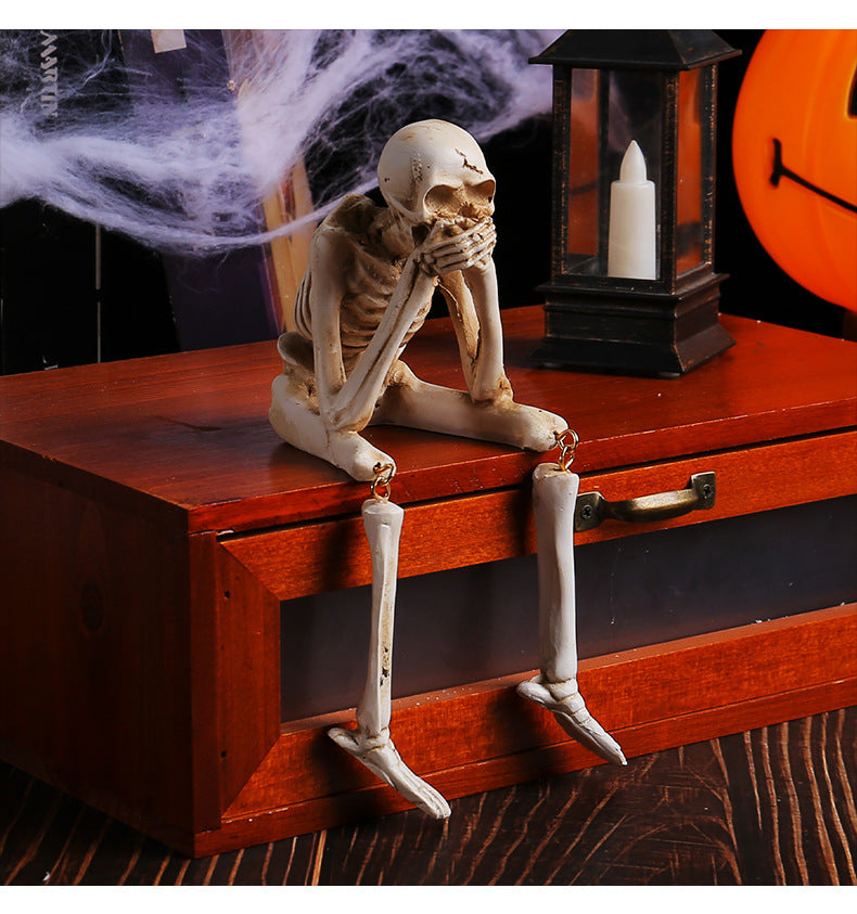 🔥Hot sale☠️Halloween Resin Skull Figurines