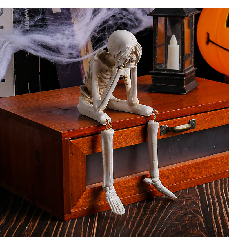 🔥Hot sale☠️Halloween Resin Skull Figurines