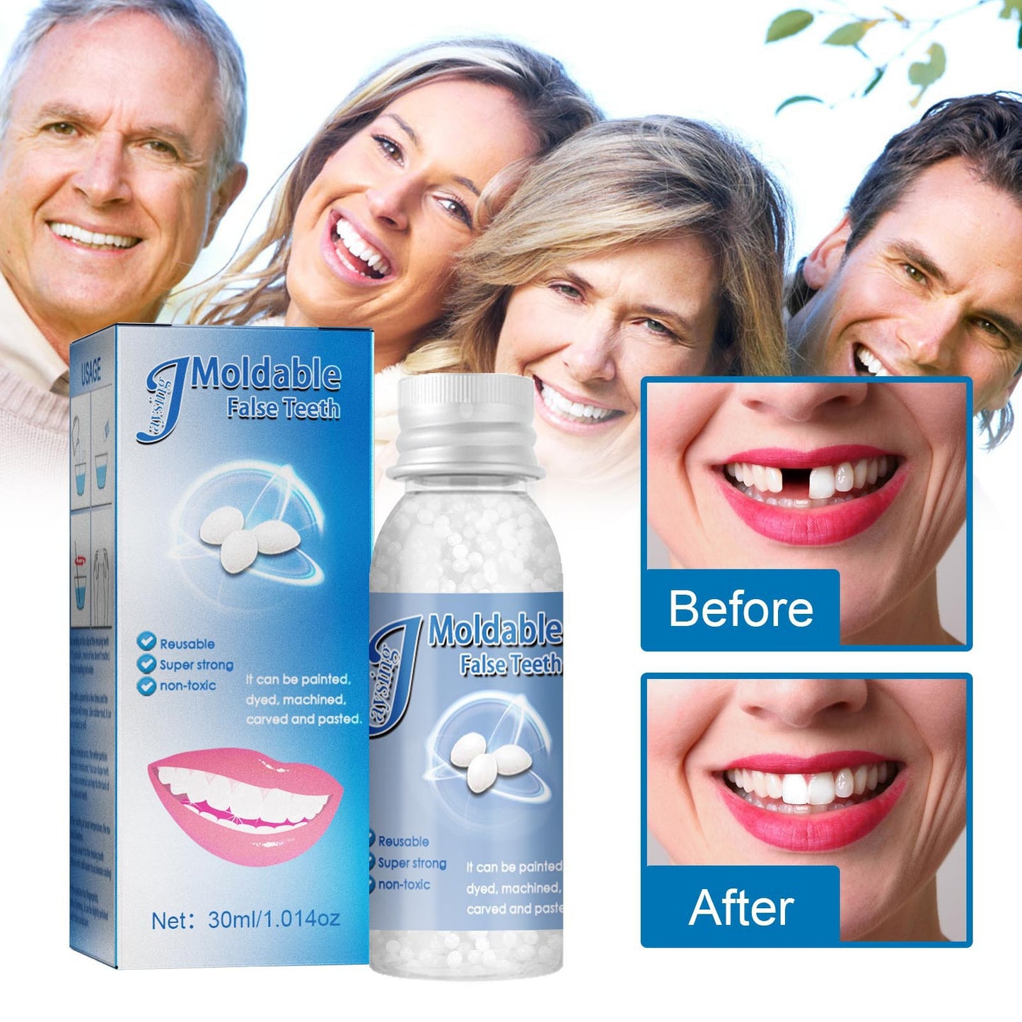 Dental Filling Gel – Painless, Drill-Free Cavity Solution 💖💖 50% Off for a Limited Time💥⌛