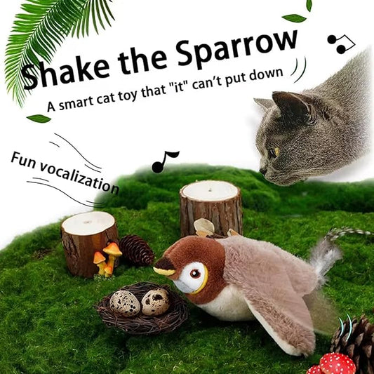 💥40% off✨ Chirping bird cat toy with flapping wings