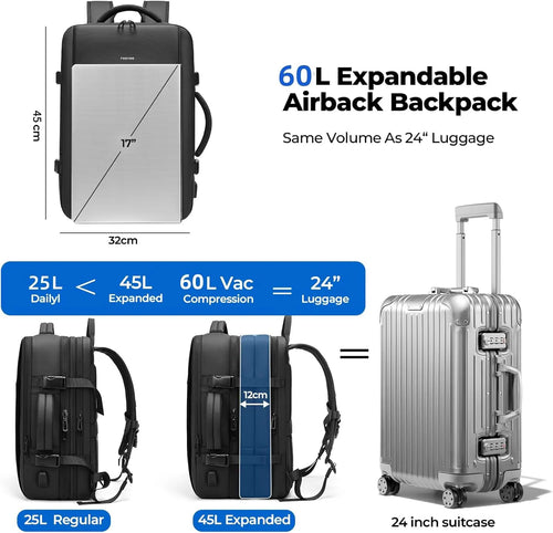 🎒 Smart Vacuum Compression Backpack | One-Touch Air Extraction · Dry-Wet Separation · Expandable Design