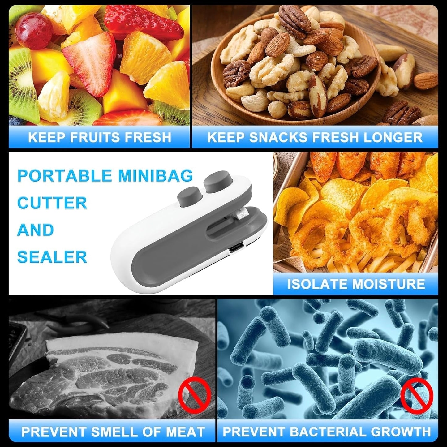 🔥Can't seal plastic bags? 🔥Mini sealing machine half price! ⚡️