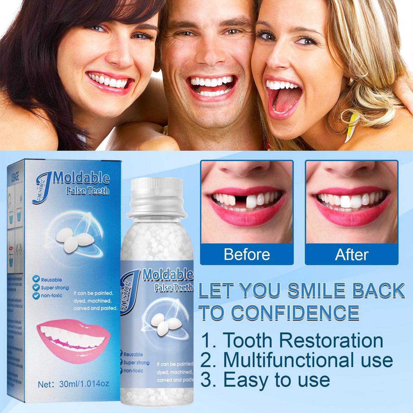 Dental Filling Gel – Painless, Drill-Free Cavity Solution 💖💖 50% Off for a Limited Time💥⌛