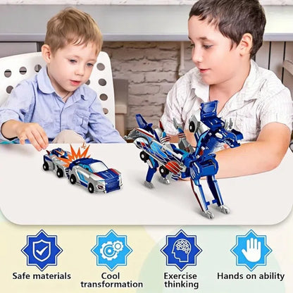 ⚡Get it now and start the adventure🔥Transforming Dinosaur Car Toy