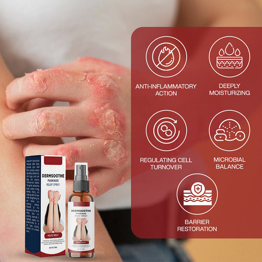 Psoriasis Relief Spray👨‍⚕️（Zero Itch, 3-Min Relief | All-Natural, 24/7 Repair ）🔥🎁