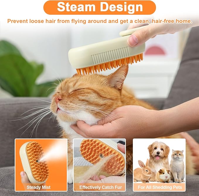 ❤️💥50 off🎁 Pet spray massage comb steam comb