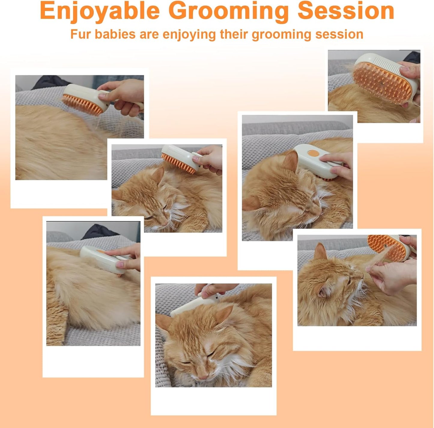 ❤️💥50 off🎁 Pet spray massage comb steam comb