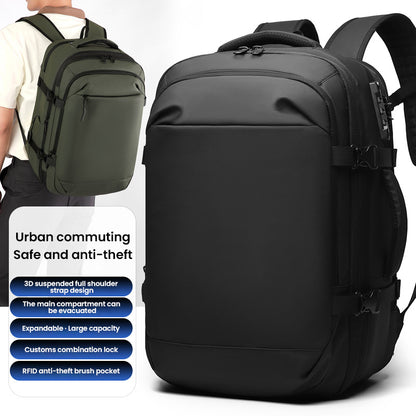 🎒 Smart Vacuum Compression Backpack | One-Touch Air Extraction · Dry-Wet Separation · Expandable Design