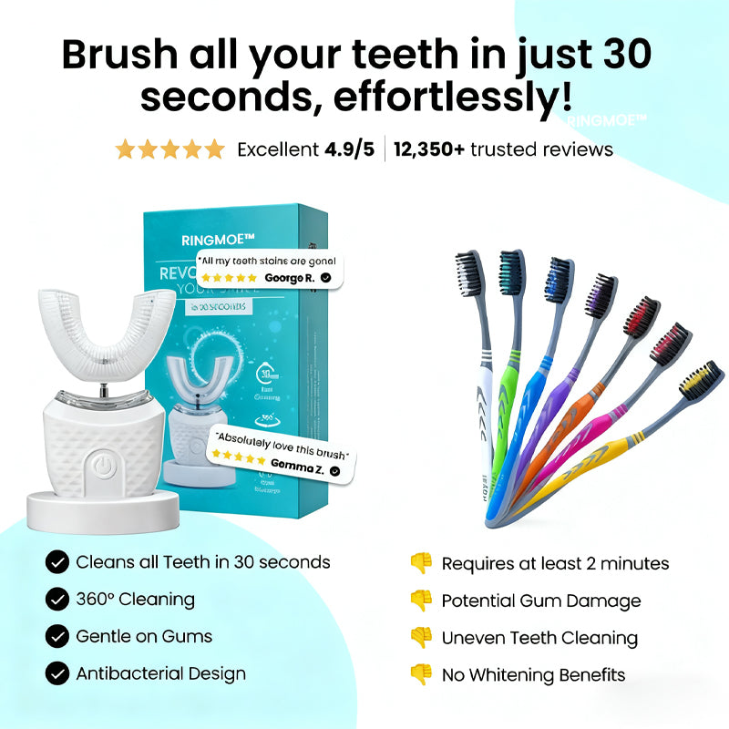🔥50% off for a limited time🎁U-shaped electric toothbrush