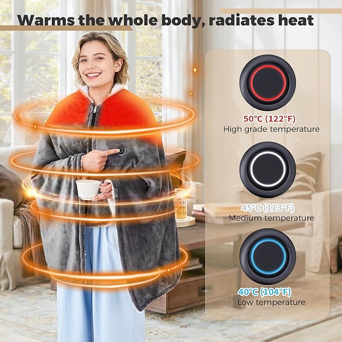 Cordless USB Heated Shawl