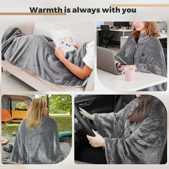 Cordless USB Heated Shawl