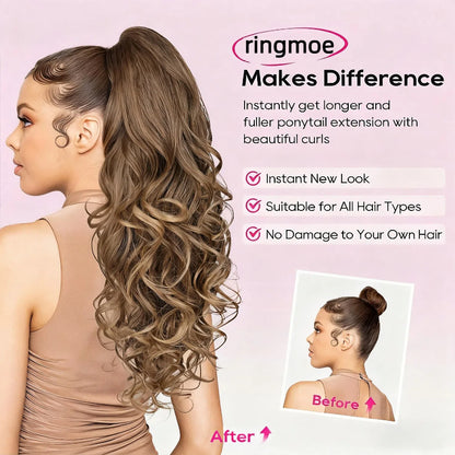 ✨ Now 40% OFF⚡Clip-in Big Wavy Ponytail Extension
