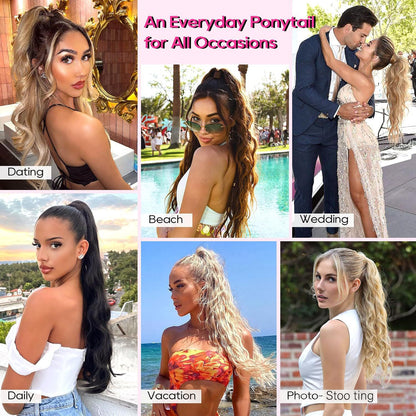 ✨ Now 40% OFF⚡Clip-in Big Wavy Ponytail Extension