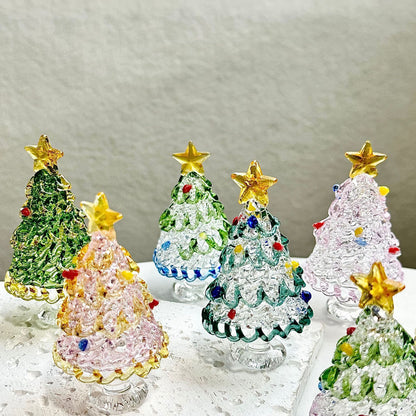 🎄 Magic Spinning Christmas Tree - Ceramic Base Handcrafted Ornament 🎄