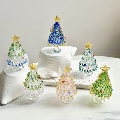 🎄 Magic Spinning Christmas Tree - Ceramic Base Handcrafted Ornament 🎄