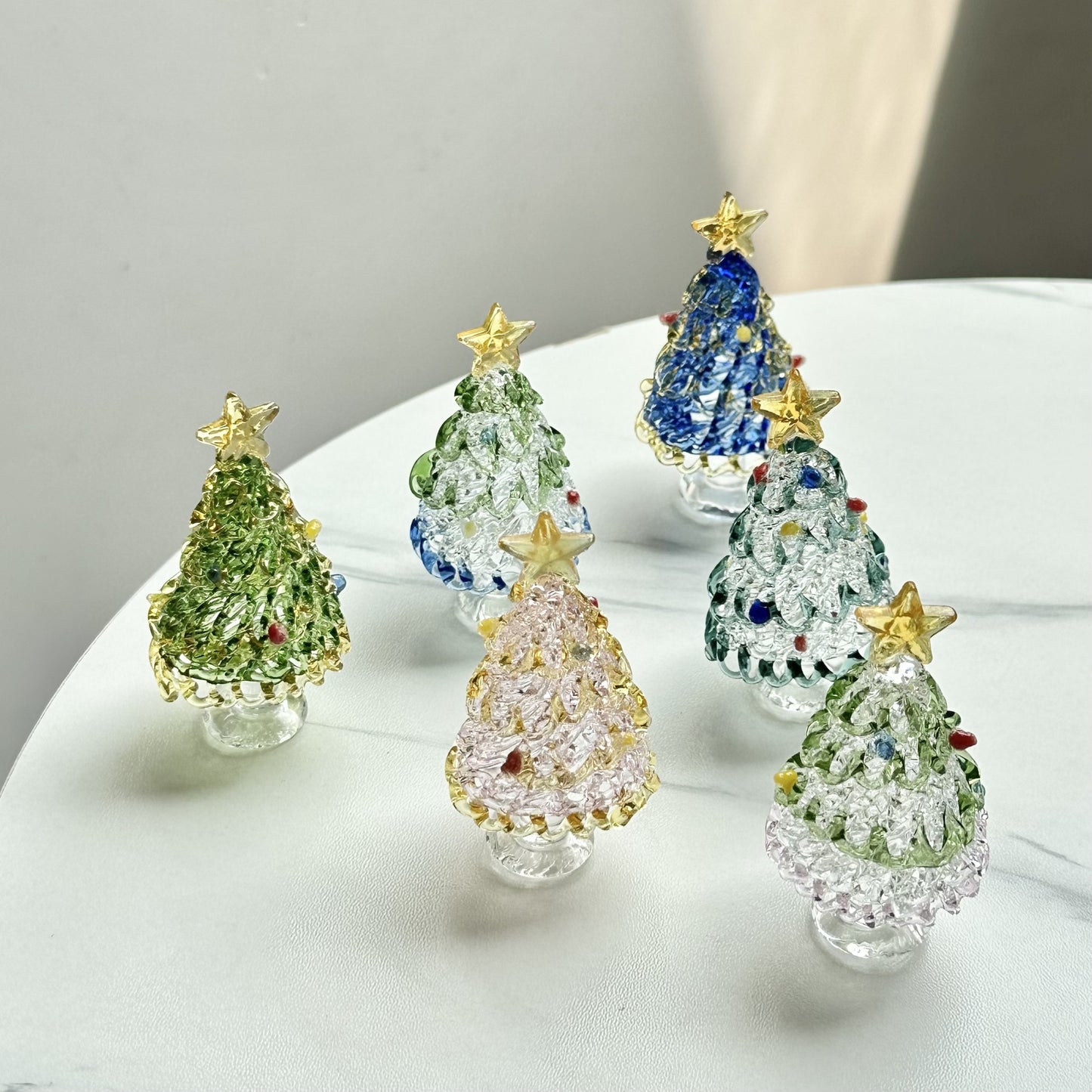 🎄 Magic Spinning Christmas Tree - Ceramic Base Handcrafted Ornament 🎄
