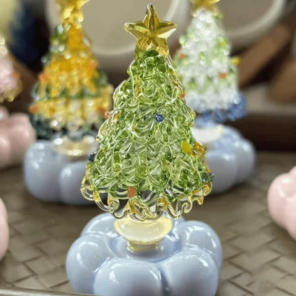 🎄 Magic Spinning Christmas Tree - Ceramic Base Handcrafted Ornament 🎄