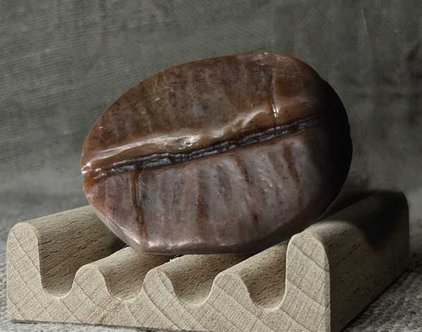 Coffee bean shaped handmade soap, natural coffee scented soap, suitable for both body and face washing.
