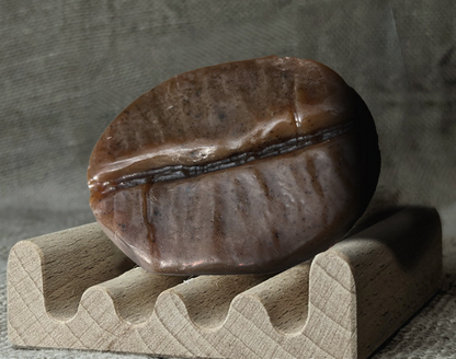 Coffee bean shaped handmade soap, natural coffee scented soap, suitable for both body and face washing.