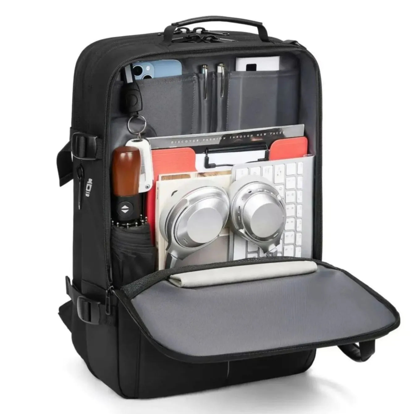 🎒 Smart Vacuum Compression Backpack | One-Touch Air Extraction · Dry-Wet Separation · Expandable Design