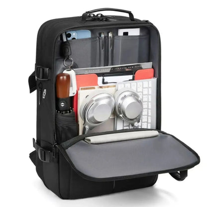 🎒 Smart Vacuum Compression Backpack | One-Touch Air Extraction · Dry-Wet Separation · Expandable Design