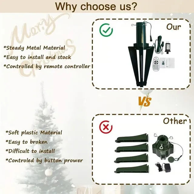 🎄Christmas Sales 49% OFF🎄360° Roatating Artificial Christmas Tree Stand