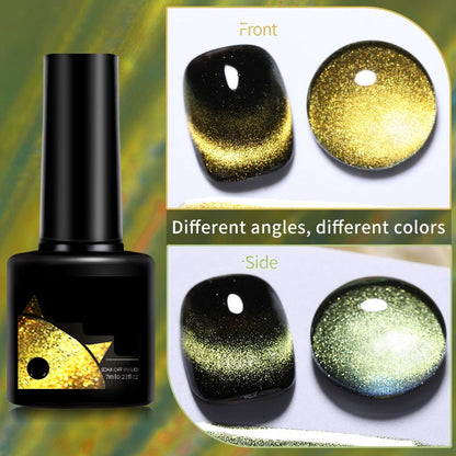 ??Christmas Gift idea 49%OFF??Glitter Rainbow Cat Eye Gel Nail Polish