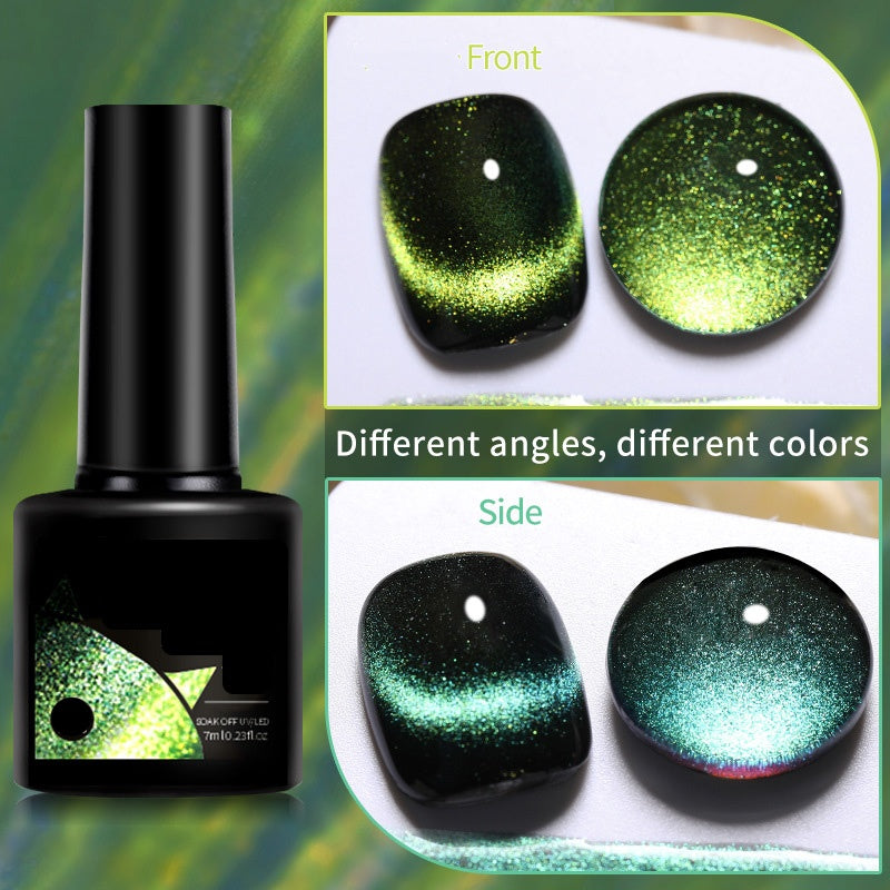 ??Christmas Gift idea 49%OFF??Glitter Rainbow Cat Eye Gel Nail Polish